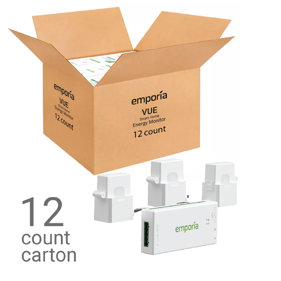 Emporia Vue: Energy Monitor Whole Home (Gen 3) 3-Phase Carton of 12
