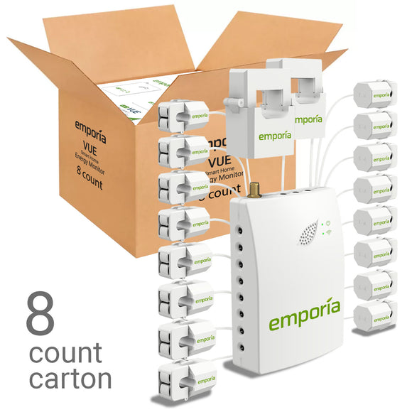 Emporia Vue: Energy Monitor with 16 Sensors (Gen 2) Carton of 8